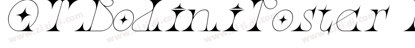 QTBodiniPoster Itali字体转换